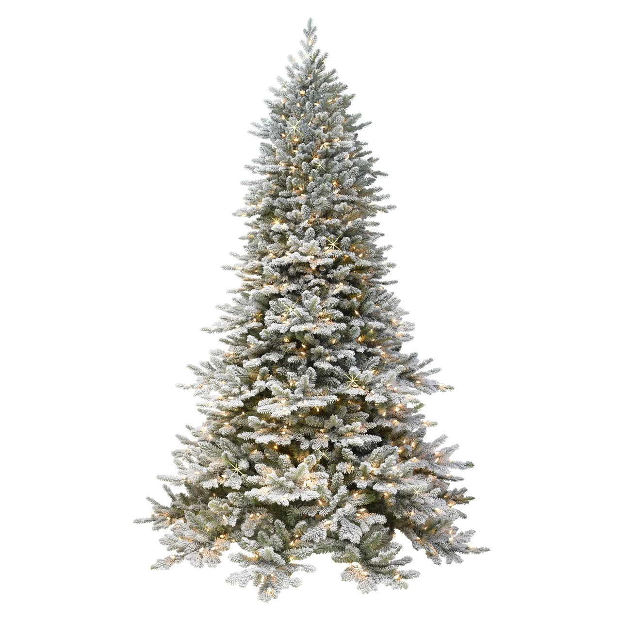6.5' Pre-lit Flocked Royal Majestic Douglas Fir Downswept Artificial Christmas Tree, Clear Lights 3 6.5' Pre-lit Flocked Royal Majestic Douglas Fir Downswept Artificial Christmas Tree, Clear Lights