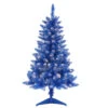 4' Pre-Lit Blue Artificial Christmas Tree With Clear Lights -Optimal Christmas Shop dpul t9612 40c150 bl 1 57075.1668756849