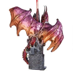 4.5" Holiday Gothic Dragon Ornament 8 4.5" Holiday Gothic Dragon Ornament -Optimal Christmas Shop dragon 3 77019.1667614418