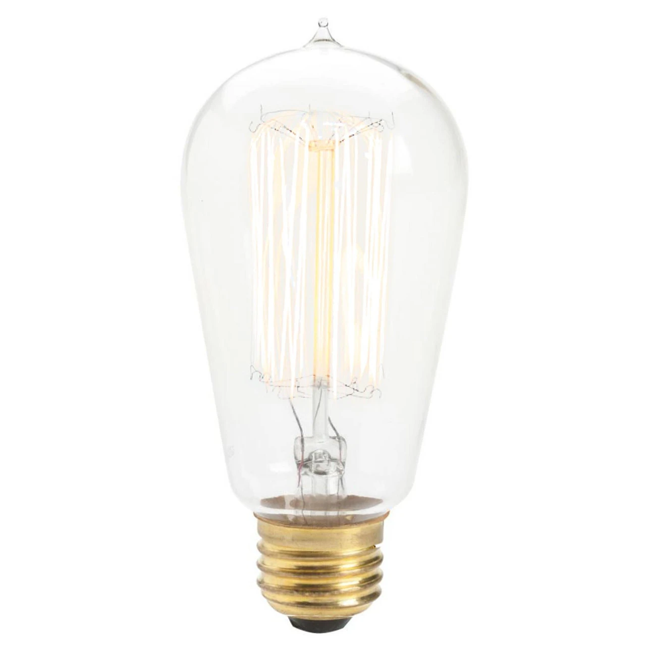 Set Of 3 Clear Incandescent Squirrel Cage Edison Light Bulbs 5" 1461917 3 Set Of 3 Clear Incandescent Squirrel Cage Edison Light Bulbs 5" 1461917