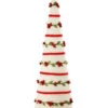 18" White And Red Berry Vine Frosted Christmas Cone Tree -Optimal Christmas Shop drirb mtx64537 whrd 1 42916.1667663216
