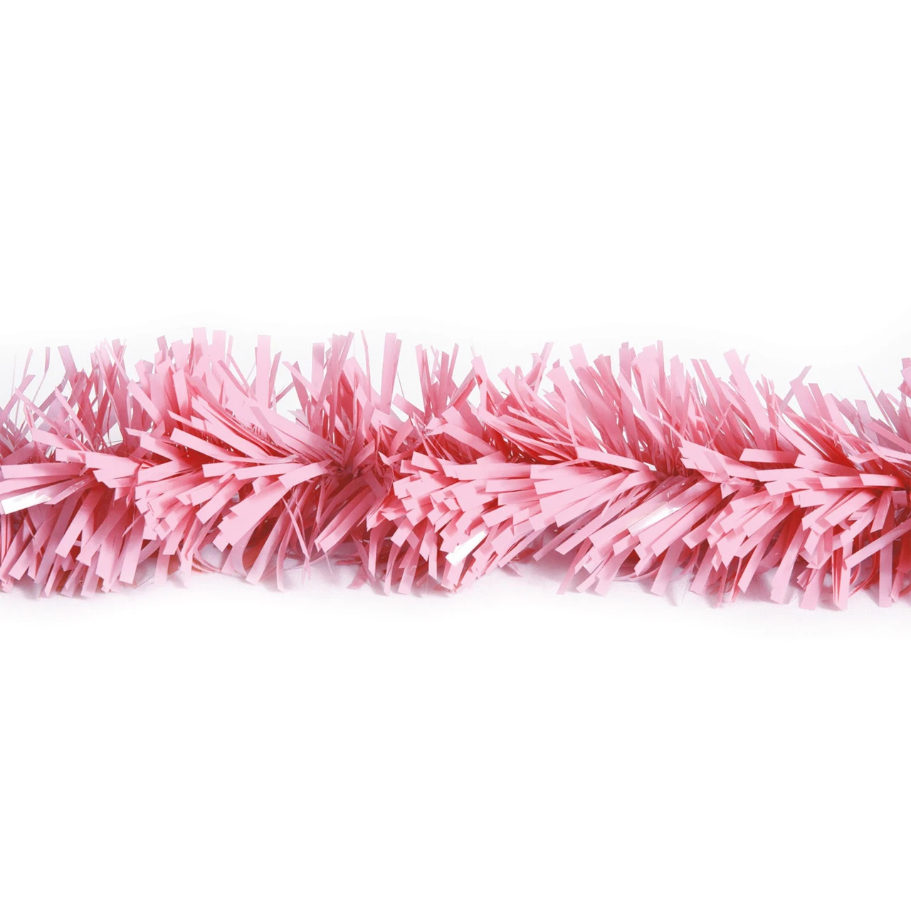25' Pink Shiny Tinsel Christmas Garland - Unlit 3 25' Pink Shiny Tinsel Christmas Garland - Unlit