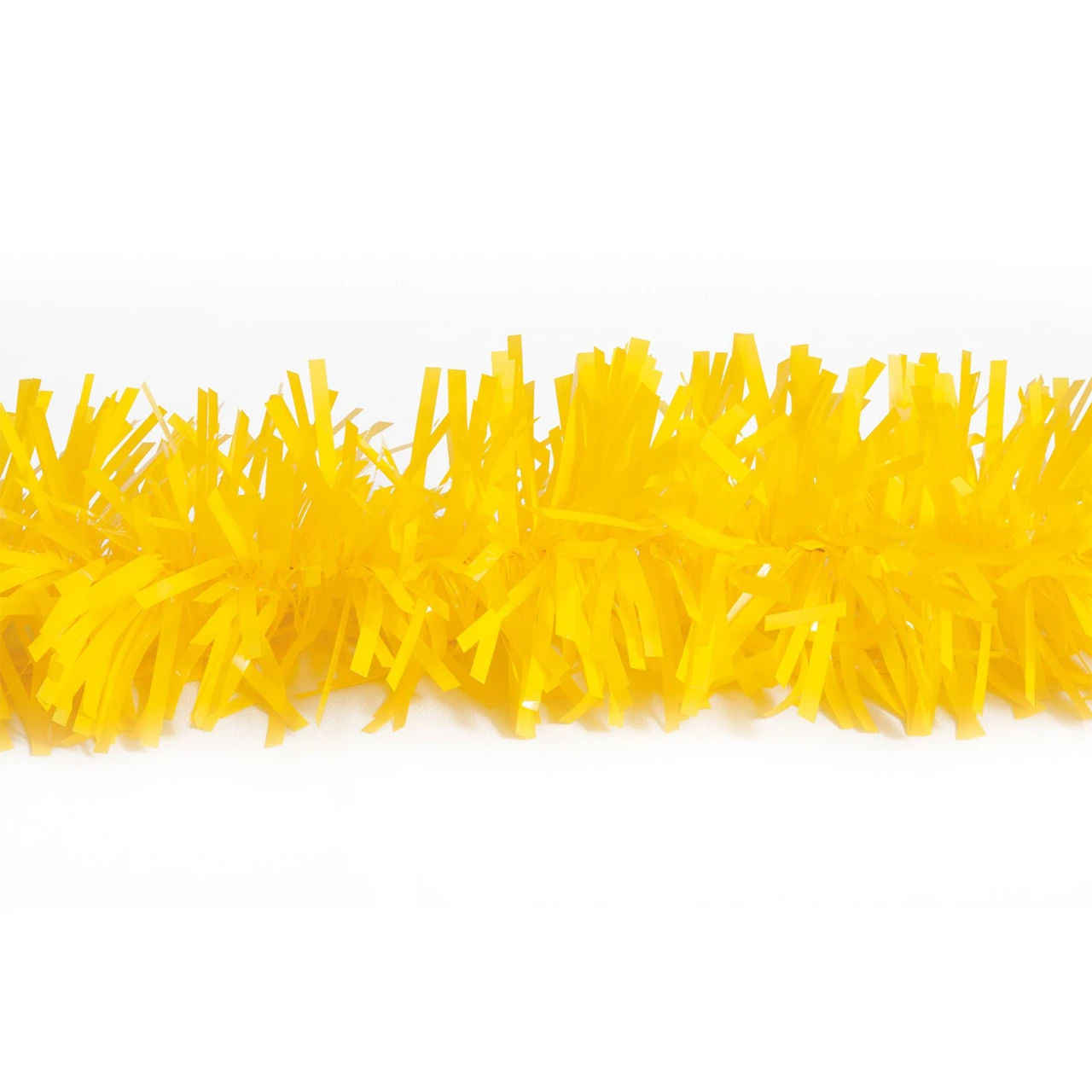 25' Yellow Twist Tinsel Christmas Garland - Unlit 3 25' Yellow Twist Tinsel Christmas Garland - Unlit