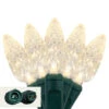 50 Warm White C6 LED Mini Christmas Lights - 9 Ft Green Wire -Optimal Christmas Shop dstar 39 856 93 1 87905.1667663877