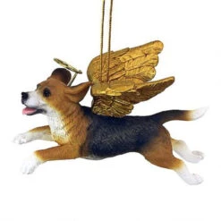 4" Flying Beagle Hand Painted Holiday Ornament -Optimal Christmas Shop dtosc20jh170713 3 35343.1667615070