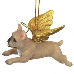 4" Flying French Bulldog Hand Painted Holiday Ornament -Optimal Christmas Shop dtosc20jh170717 3 15912.1667615091
