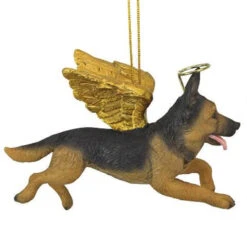 4" Flying German Shepherd Hand Painted Holiday Ornament -Optimal Christmas Shop dtosc20jh170718 5 93624.1667615106