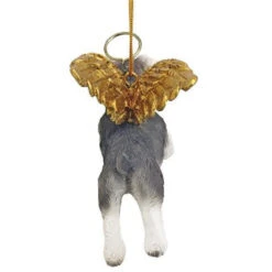 4" Flying Mini Schnauzer Hand Painted Holiday Ornament -Optimal Christmas Shop dtosc20jh170719 4 55929.1667475174