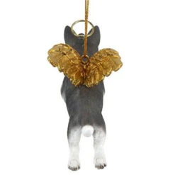 4" Flying Siberian Husky Dog Hand Painted Holiday Ornament -Optimal Christmas Shop dtosc20jh170720 4 44638.1667615108