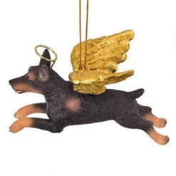 4" Flying Doberman Dog Hand Painted Holiday Ornament 9 4" Flying Doberman Dog Hand Painted Holiday Ornament -Optimal Christmas Shop dtosc20jh170726 3 03825.1667615118
