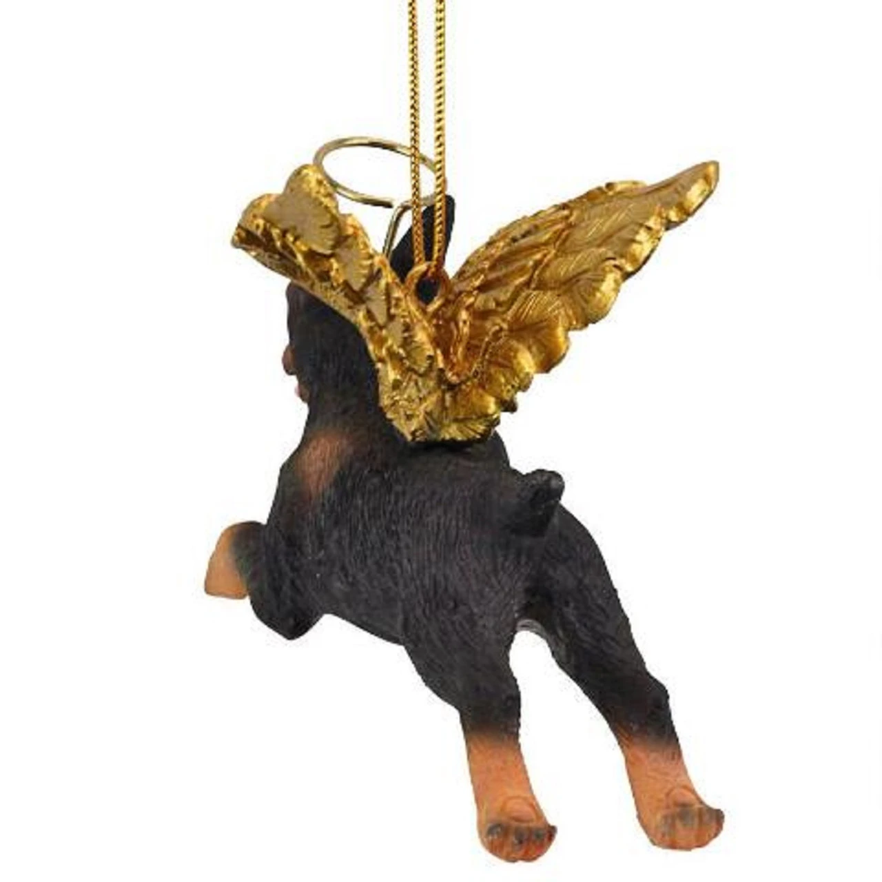 4" Flying Doberman Dog Hand Painted Holiday Ornament 6 4" Flying Doberman Dog Hand Painted Holiday Ornament - Image 4