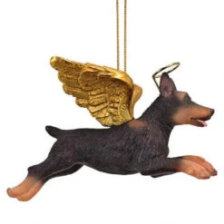 4" Flying Doberman Dog Hand Painted Holiday Ornament 11 4" Flying Doberman Dog Hand Painted Holiday Ornament -Optimal Christmas Shop dtosc20jh170726 5 88362.1667615119