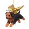 4" Flying Rottweiler Puppy Dog Hand Painted Holiday Ornament -Optimal Christmas Shop dtosc20jh170727 80220.1667615117