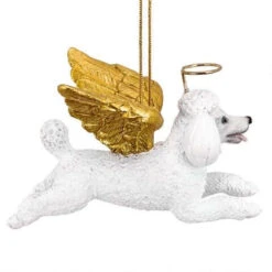 4" Flying Poodle Angle Hand Painted Holiday Ornament -Optimal Christmas Shop dtosc20jh170731 3 88677.1667615124