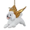 4" Flying Poodle Angle Hand Painted Holiday Ornament -Optimal Christmas Shop dtosc20jh170731 68951.1667615123