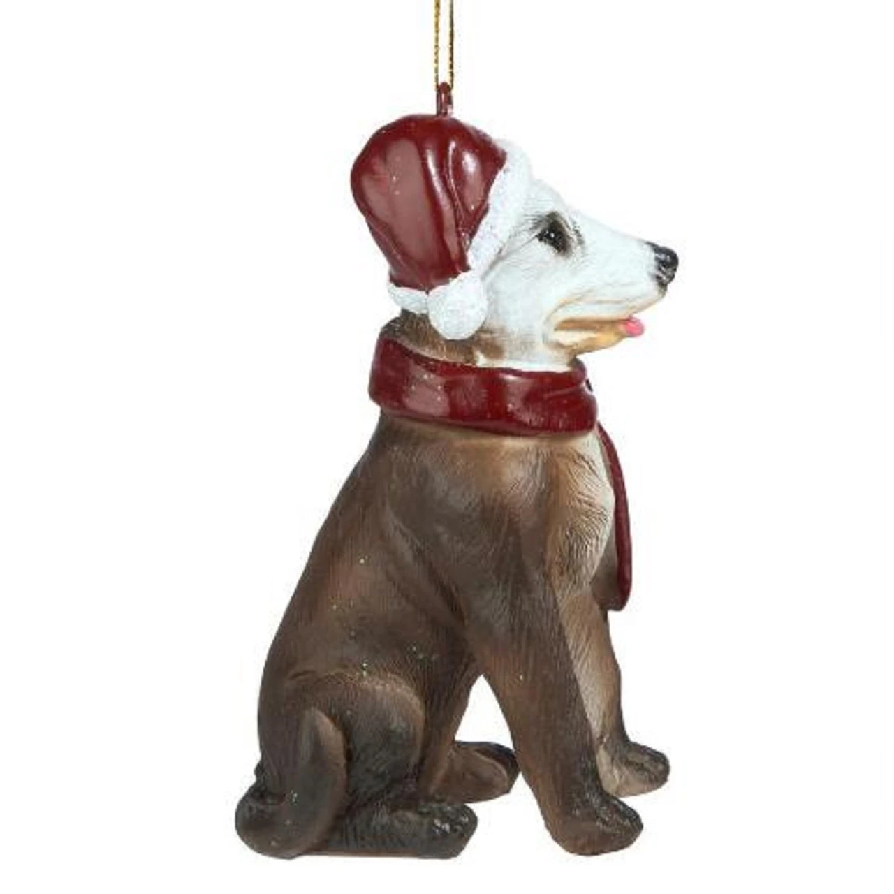 3.5" Sitting Pitbull Dog Hand Painted Holiday Ornament 7 3.5" Sitting Pitbull Dog Hand Painted Holiday Ornament - Image 5