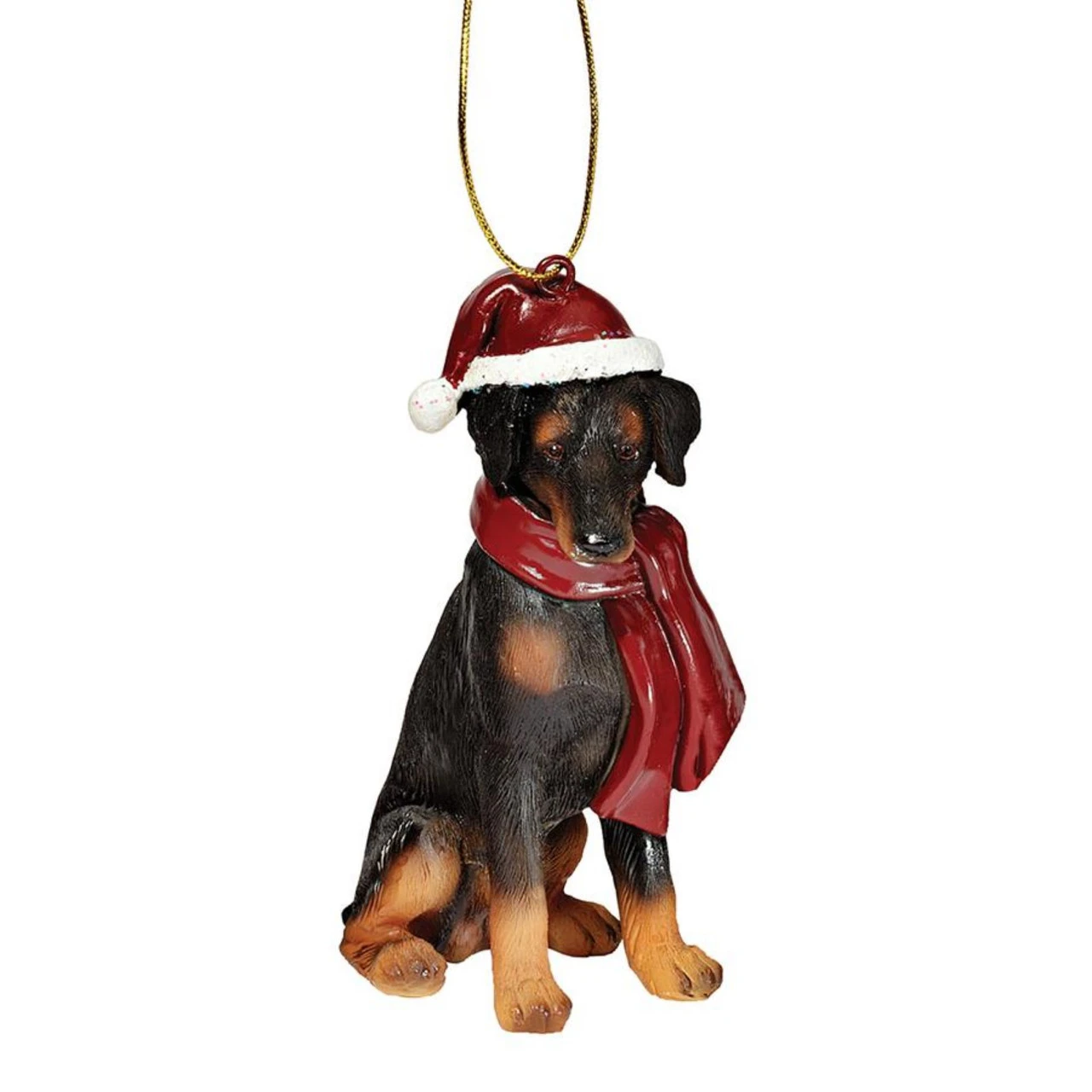 3.5" Doberman Pinscher Dog Christmas Ornament 3 3.5" Doberman Pinscher Dog Christmas Ornament