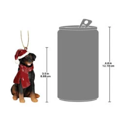 3.5" Sitting Rottweiler Dog Hand Painted Holiday Ornament -Optimal Christmas Shop dtosc jh576316 3 84646.1667614422