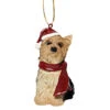3.5" Sitting Yorkie Dog Hand Painted Holiday Ornament -Optimal Christmas Shop dtosc jh576319 1 22406.1667614810