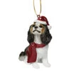 3.5" Sitting Cavalier Dog Hand Painted Holiday Ornament -Optimal Christmas Shop dtosc jh576321 1 65384.1667614422