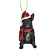 3.5" Black French Bulldog Dog Christmas Ornament -Optimal Christmas Shop dtosc jh576324 1 21345.1667614657