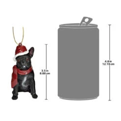 3.5" Black French Bulldog Dog Christmas Ornament 7 3.5" Black French Bulldog Dog Christmas Ornament -Optimal Christmas Shop dtosc jh576324 3 61848.1667614657