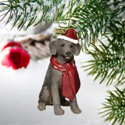 3.5" Brown Weimaraner Dog Christmas Ornament -Optimal Christmas Shop dtosc jh576326 2 34813.1667614811