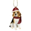 3.5" Sitting Beagle Dog Hand Painted Holiday Ornament -Optimal Christmas Shop dtosc jh576327 1 12125.1667614696