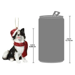 3.5" Border Collie Dog Christmas Ornament -Optimal Christmas Shop dtosc jh576341 3 97428.1667614698