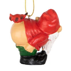 2.5" Red And Beige Loonie Moonie Christmas Ornament -Optimal Christmas Shop dtosc qm17011 5 00408.1667614589