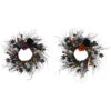 Set Of 2 Black And Grey Plastic Halloween Skull And Flower Wreath 24" 2 Set Of 2 Black And Grey Plastic Halloween Skull And Flower Wreath 24" -Optimal Christmas Shop dtpac g5817 04209.1669199613