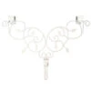 24" Ivy White Decorative Adjustable Wreath Hanger -Optimal Christmas Shop dvlc v 10958 wht 001 85050.1669806127