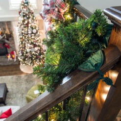 Set Of 3 Green Christmas Banister Protecting Garland Ties 16 Set Of 3 Green Christmas Banister Protecting Garland Ties -Optimal Christmas Shop dvlc v 11099 grn rs 007 63533.1667556996