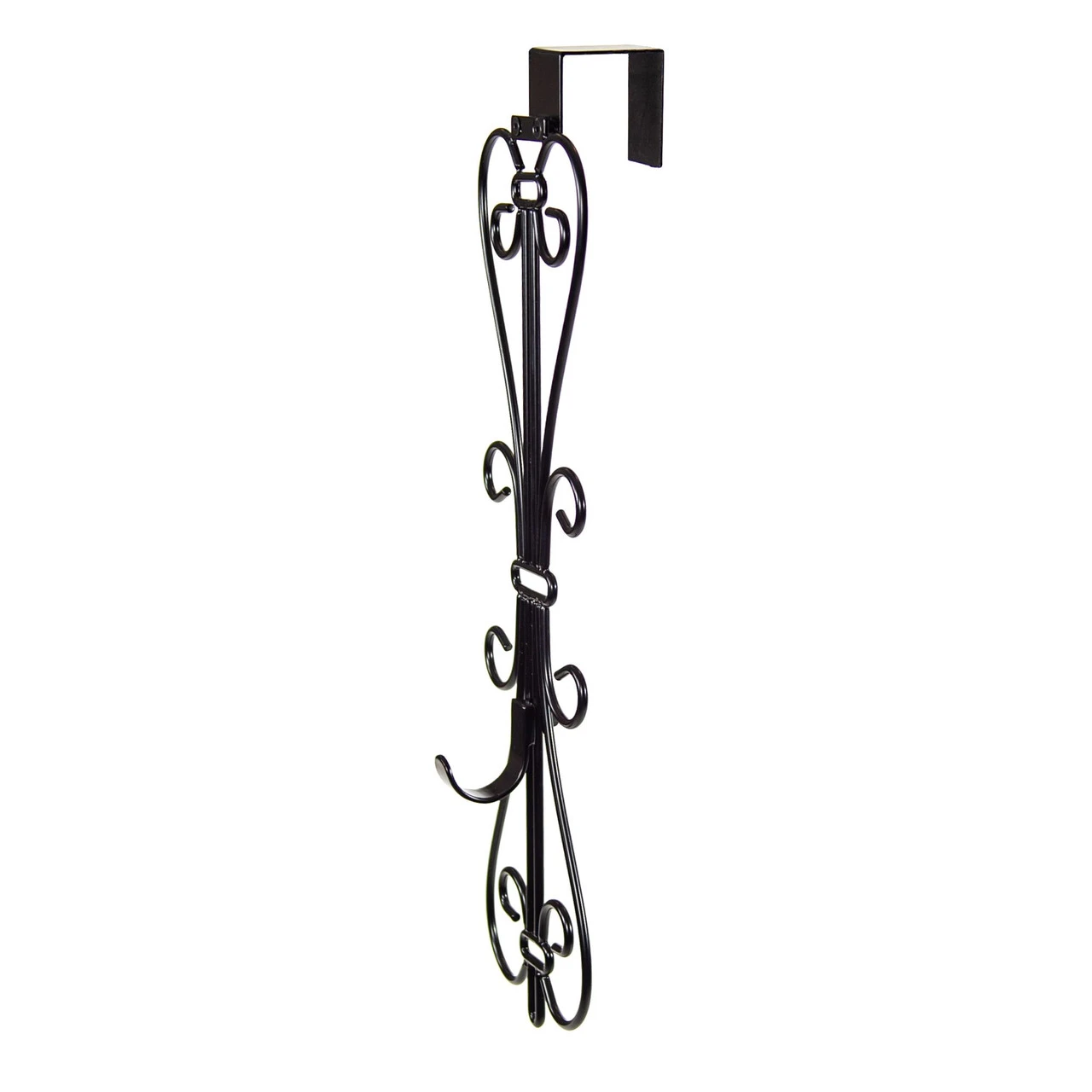 19.5" Black Decorative Adjustable Wreath Hanger 7 19.5" Black Decorative Adjustable Wreath Hanger - Image 5