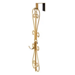 19.5" Gold Decorative Adjustable Wreath Hanger -Optimal Christmas Shop dvlc v 20537 gld 004 39398.1667604812