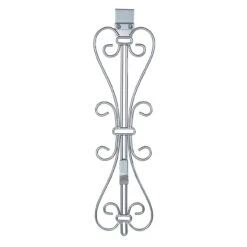 19.5" Silver Decorative Adjustable Wreath Hanger