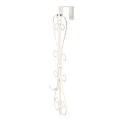 19.5" White Unique Adjustable Christmas Wreath Hanger -Optimal Christmas Shop dvlc v 20537 wht 005 65519.1667557002