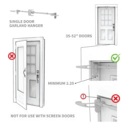 9" X 26" Brass Brown Single Door Garland Christmas Hanger 15 9" X 26" Brass Brown Single Door Garland Christmas Hanger -Optimal Christmas Shop dvlc v 20720 brn 007 15827.1667557007