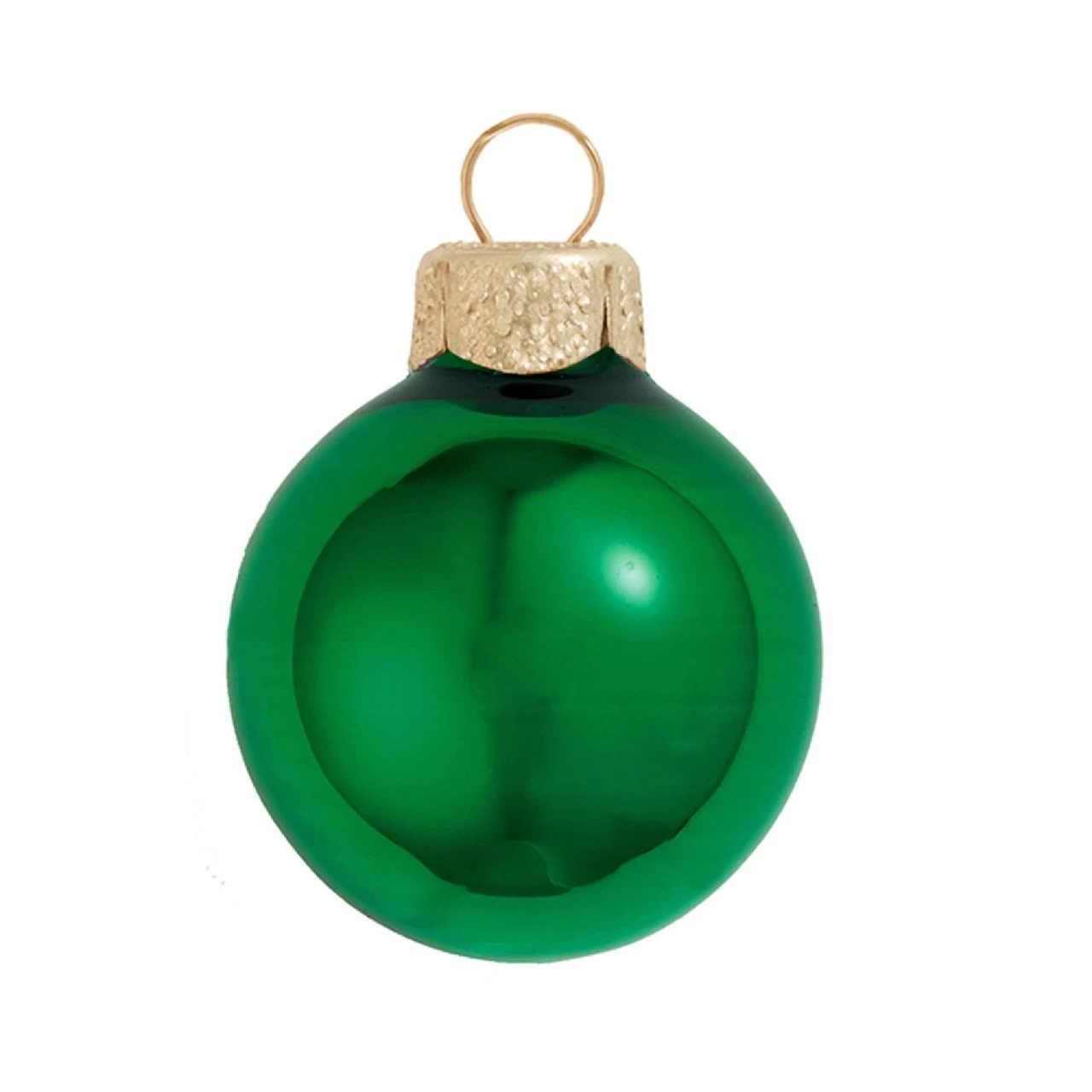 40ct Green Shiny Glass Christmas Ball Ornaments 1.5" (35mm) 3 40ct Green Shiny Glass Christmas Ball Ornaments 1.5" (35mm)