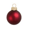 12ct Henna Red Matte Glass Christmas Ball Ornaments 2.75" (70mm) -Optimal Christmas Shop dwhi2028013 22526.1667660060