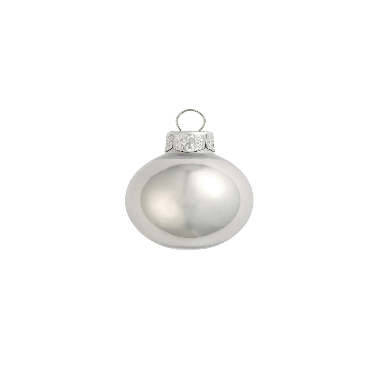 7ct Pearl Mercury Silver Glass Ball Christmas Ornament 1.5" (180mm) 3 7ct Pearl Mercury Silver Glass Ball Christmas Ornament 1.5" (180mm)
