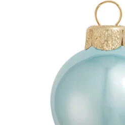 12ct Blue And Gold Shiny Glass Christmas Ball Ornaments 2.75" (70mm) -Optimal Christmas Shop dwhi2028863b 95110.1667655016