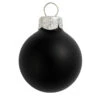 Matte Black Glass Ball Christmas Ornament 7" (180mm)