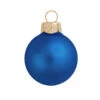 28ct Delft Blue Matte Glass Ball Christmas Ornaments 2" (50mm) -Optimal Christmas Shop dwhi 27612 01 77542.1667684720