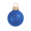 12ct Delft Blue Pearl Glass Ball Christmas Ornaments 2.75" (70mm)