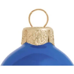 12ct Delft Blue Pearl Glass Ball Christmas Ornaments 2.75" (70mm) -Optimal Christmas Shop dwhi 27623 03 75416.1667684697