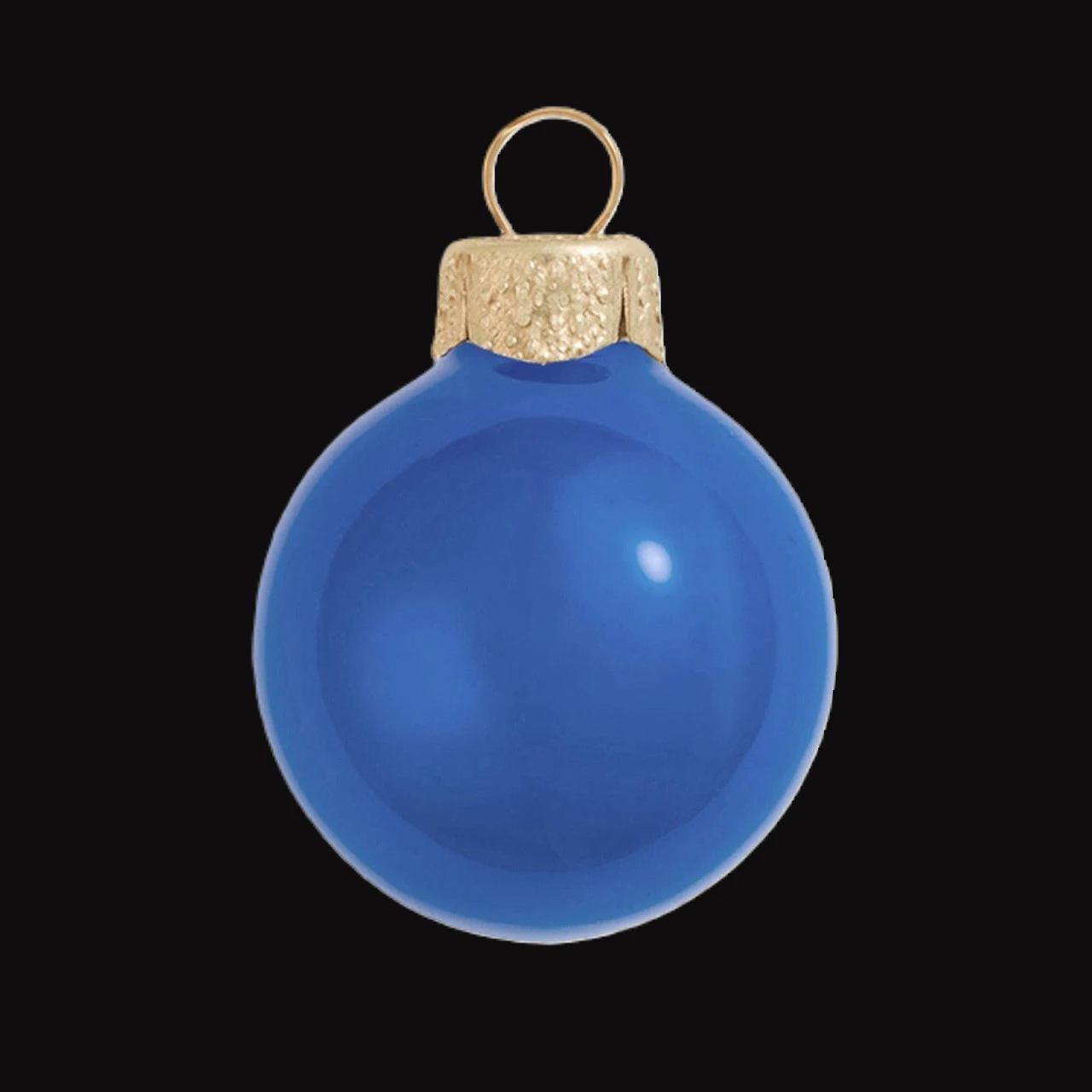 8ct Delft Blue Glass Pearl Christmas Ball Ornaments 3.25" (80mm) 4 8ct Delft Blue Glass Pearl Christmas Ball Ornaments 3.25" (80mm) - Image 2