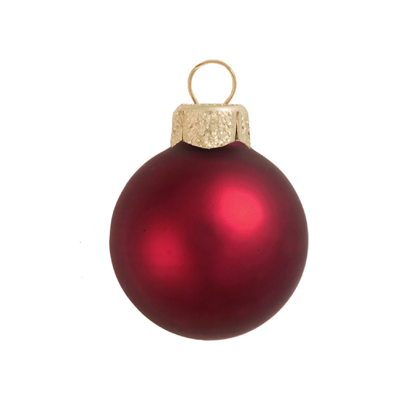 40ct Bordeaux Red And Gold Glass Matte Christmas Ball Ornaments 1.25" (30mm) 3 40ct Bordeaux Red And Gold Glass Matte Christmas Ball Ornaments 1.25" (30mm)