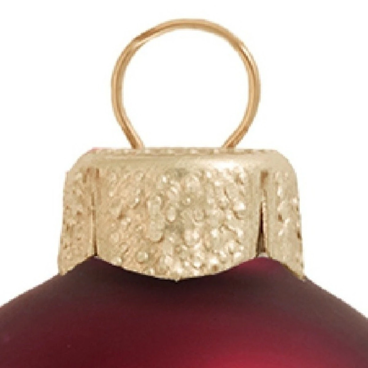 40ct Bordeaux Red And Gold Glass Matte Christmas Ball Ornaments 1.25" (30mm) 4 40ct Bordeaux Red And Gold Glass Matte Christmas Ball Ornaments 1.25" (30mm) - Image 2