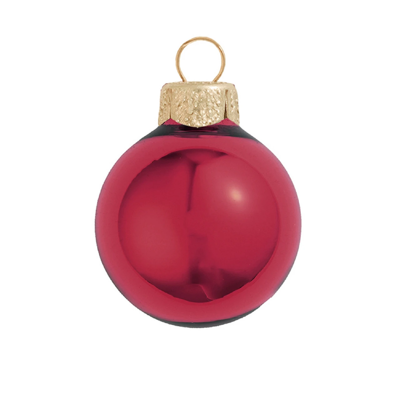 Shiny Burgundy Red Glass Ball Christmas Ornament 7" (180mm) 3 Shiny Burgundy Red Glass Ball Christmas Ornament 7" (180mm)